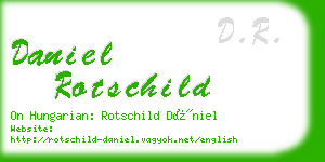 daniel rotschild business card